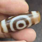 Authentic Rare Heaven & Earth Eye-in-Eye Dzi Bead – Taiwan Agate spirituality and dreams Spiritual .