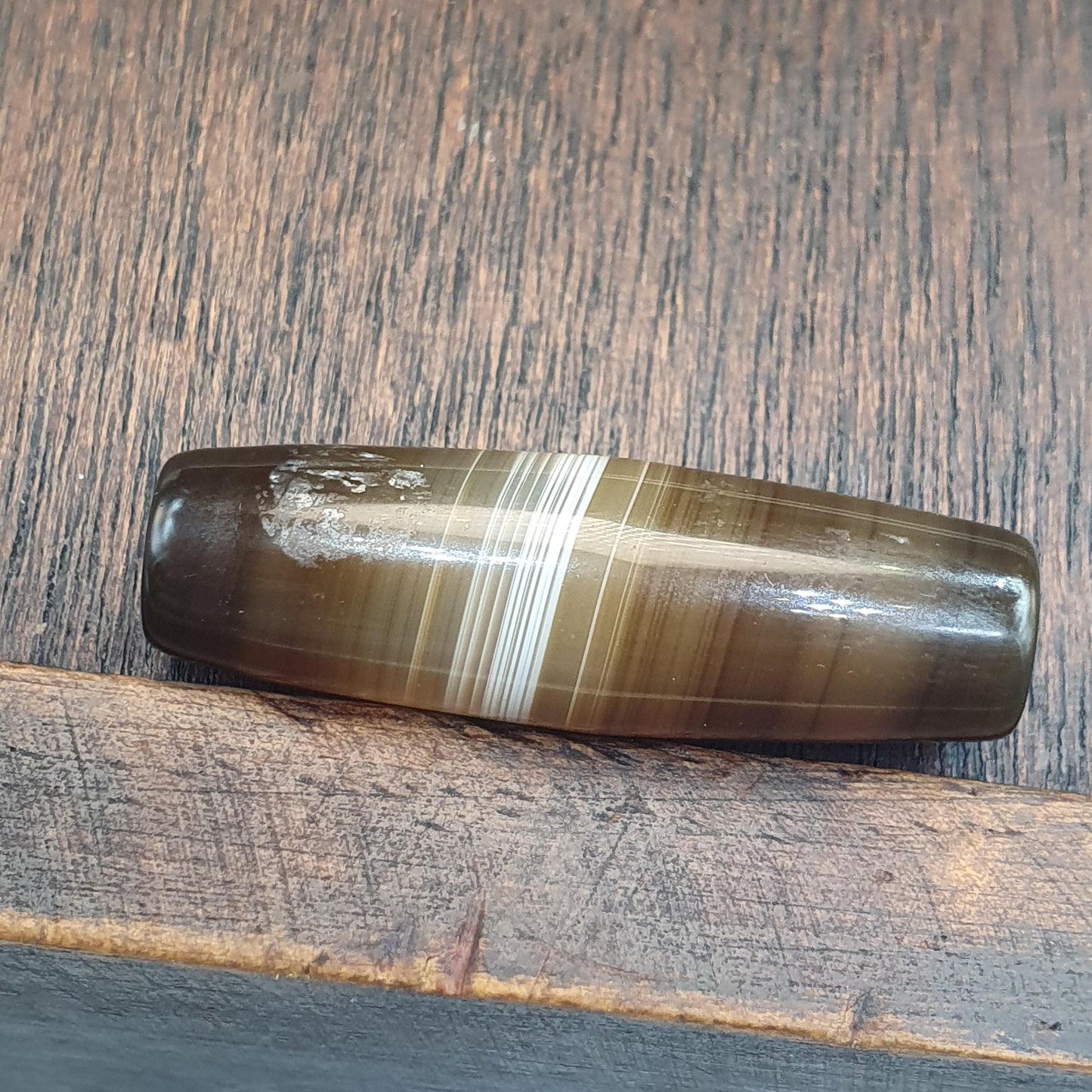 Antique old yemeni agate natural banded agate bead  YM-JN-1