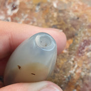Ancient middle eastern yemeni african agate bead Antique Himalayan Tibetan Natural Gray Agate Bead Amulet