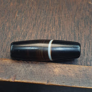 Suleimani Agate Bead, Antique Yemeni Trade Collector Charm | Natural Banded Haqeeq | 150-200 Years