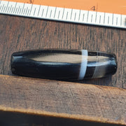 Antique Yemeni Agate, Tabular Barrel Bead | Natural Untreated Sulemani Quartz, 34.3mm Focal