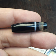 Antique Yemeni Agate, Tabular Barrel Bead | Natural Untreated Sulemani Quartz, 34.3mm Focal