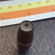 Antique Yemeni Agate, Tabular Barrel Focal Bead | Sulemani Quartz, Warm Honey To Chocolate Stripes - 38mm