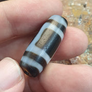 Authentic Rare Heaven & Earth Eye-in-Eye Dzi Bead – Tibetan Agate spirituality and dreams Spiritual .