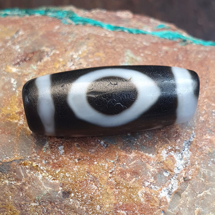 Authentic Rare Heaven & Earth Eye-in-Eye Dzi Bead – Tibetan Agate spirituality and dreams Spiritual Gift