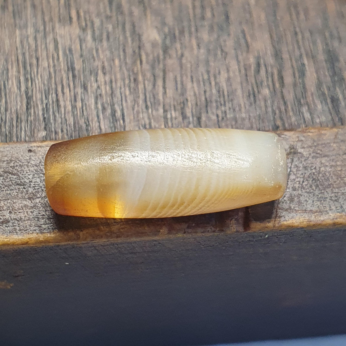Antique yemeni middle eastern agate natural pattern Suleimani agate bead amulet