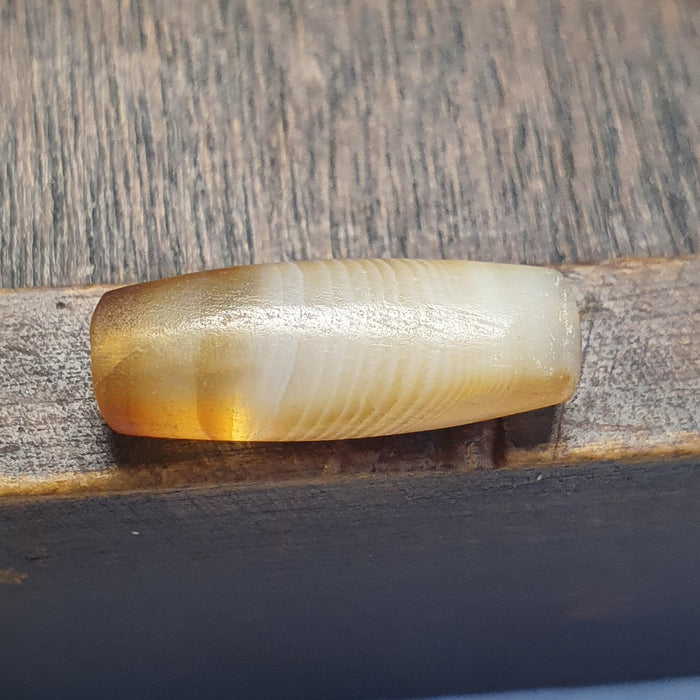 Antique yemeni middle eastern agate natural pattern Suleimani agate bead amulet