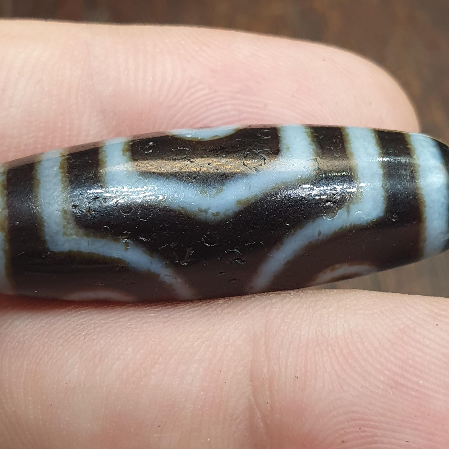 Himalayan old tibetan 3 eyes agate stone dzi bead amulet High Quality