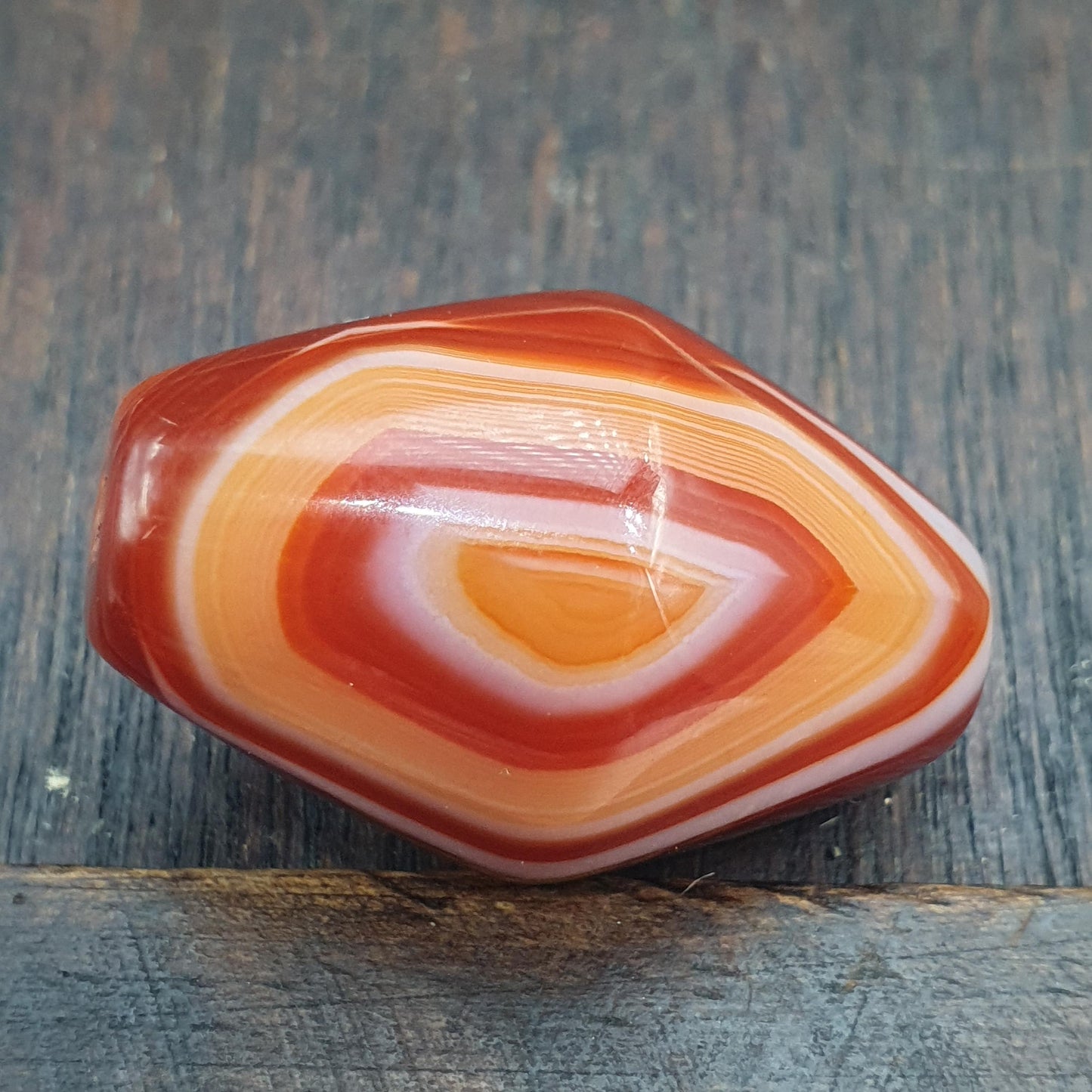 2 Red Agate himalayan tibetan agate carnelian beads