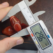 Himalayan red agate beads lot 5 – tibetan carnelian beads, eye agate beads