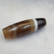 Antique Old Yemeni, Banded Agate Bead | Natural Haqeeq Stone | 38.2mm, 150-200 Years, Heirloom