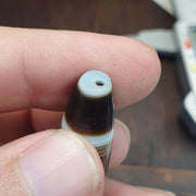Antique Old Yemeni, Banded Agate Bead | Natural Haqeeq Stone | 38.2mm, 150-200 Years, Heirloom