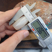 Ancient himalayan indo tibetan White agate bead, spiritual amulet, collectible bead