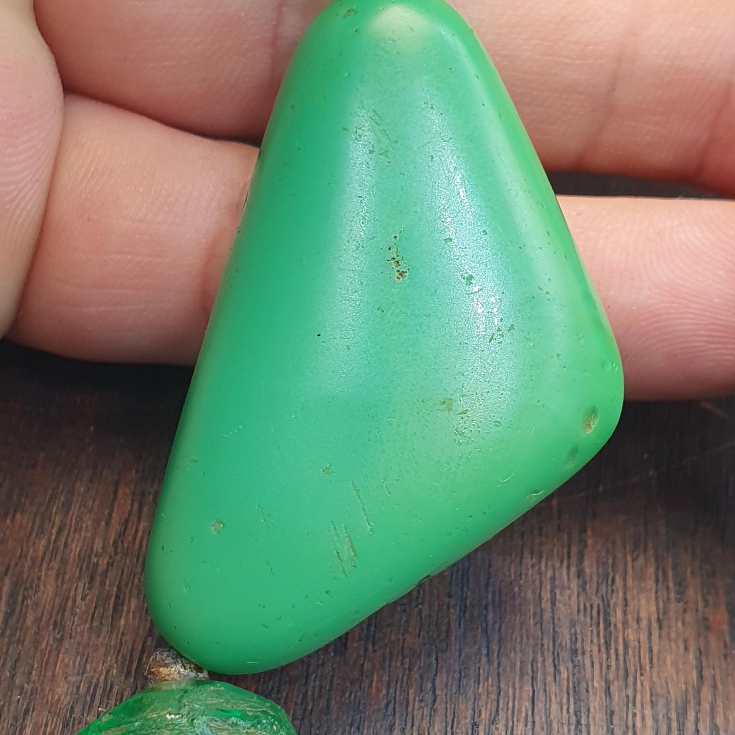 Rare Antique African Trade Bead Necklace Green Carved Glass Statement Necklace | Handcrafted Ethnic Tribal Jewelry Collectibles