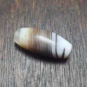 Antique yemeni middle eastern agate natural pattern agate bead amulet