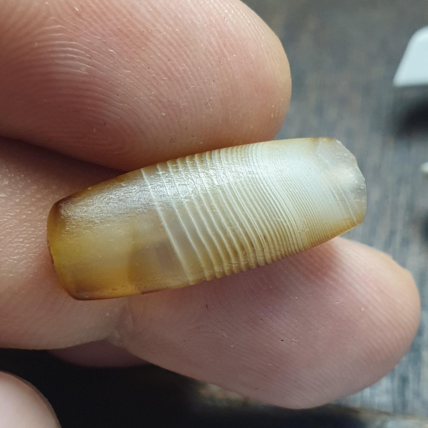 Antique yemeni middle eastern agate natural pattern Suleimani agate bead amulet