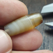 Antique yemeni middle eastern agate natural pattern Suleimani agate bead amulet