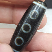 Himalayan old tibetan 5 eyes agate stone dzi bead amulet hq-2