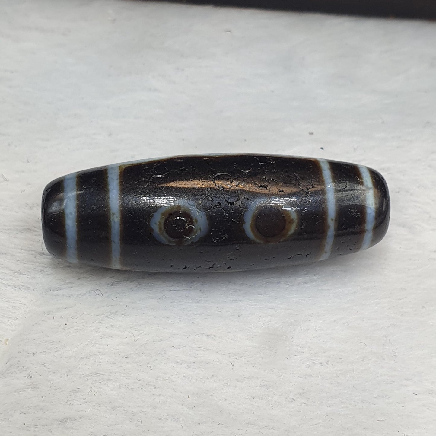 Himalayan old tibetan 5 eyes agate stone dzi bead amulet hq-2