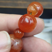 Antique african middle eastern carnelian yemeni agate beaded bracelet