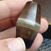 Antique Yemeni Agate Bead 42mm Ancient Banded Sulemani Large Tribal Focal Bead