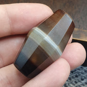 Antique Yemeni Agate Bead 42mm Ancient Banded Sulemani Large Tribal Focal Bead