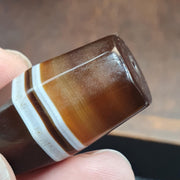 Antique Yemeni Agate Bead 38.4mm Ancient Banded Sulemani Large Tribal Focal Bead