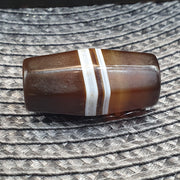 Antique Yemeni Agate Bead 38.4mm Ancient Banded Sulemani Large Tribal Focal Bead