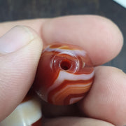 2 Red Agate himalayan tibetan agate carnelian beads