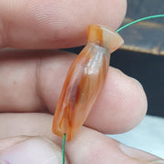 Antique Agate BEAD Very rare Pendent Spiritual Amulet, Beaded Jewelry from pakistan