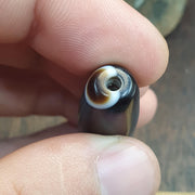 Large Tibetan Agate Bead 55mm, Natural Banded Sulemani Agate, Himalayan Protection Amulet Agate Beads for Meditation Malas