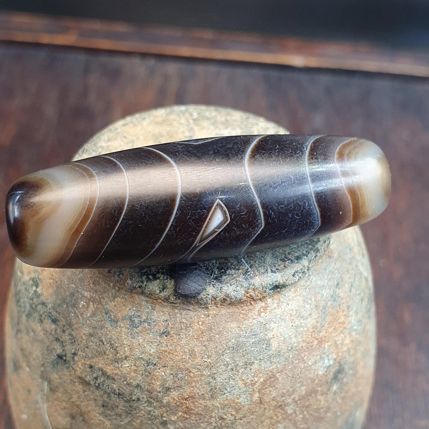 Himalaya goat eye agate stone bead suleimani agate Amulet