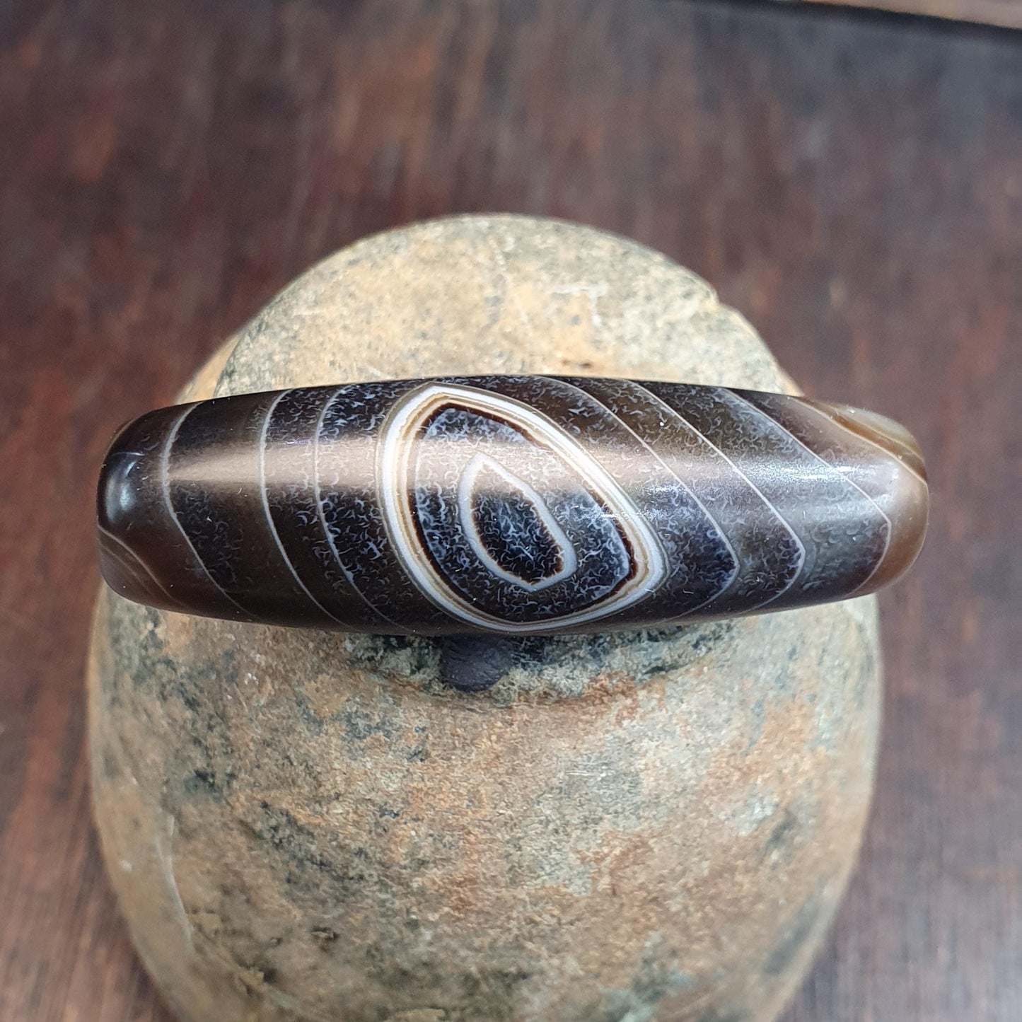 Himalaya goat eye agate stone bead suleimani agate Amulet