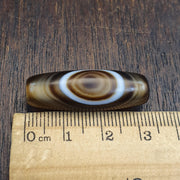 Himalayan Indo Tibetan rare Patterns pure Natural Eyes Banded Agate Amulet, Bead Pendant