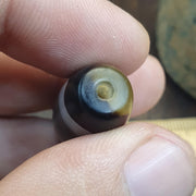 Vintage old himalayan indo tibetan eye agate bead Himalayan Indo Tibetan rare Patterns pure Natural Eyes Banded Agate Amulet, Bead Pendant