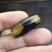Vintage old himalayan indo tibetan eye agate bead Himalayan Indo Tibetan rare Patterns pure Natural Eyes Banded Agate Amulet, Bead Pendant