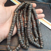 Vintage Tibetan Yak Bone (Buffalo) Beads Beaded Necklace 10-11mm Long Strand