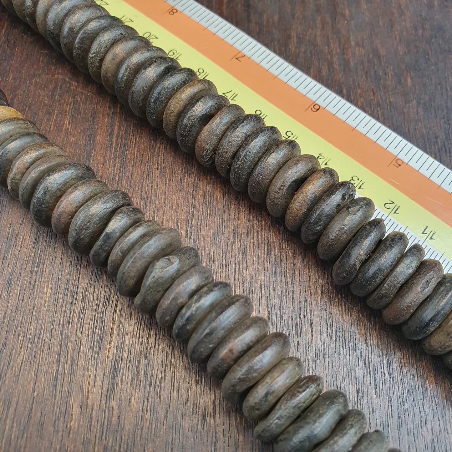Vintage Tibetan Yak Bone (Buffalo) Beads Beaded Necklace 16mm long Strand