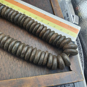 Vintage Tibetan Yak Bone (Buffalo) Beads Beaded Necklace 16mm Long Strand