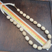 Rare Antique African Bead Necklace - Large Chunky White Boho Statement Choker| Handcrafted Ethnic Tribal Jewelry Collectibles
