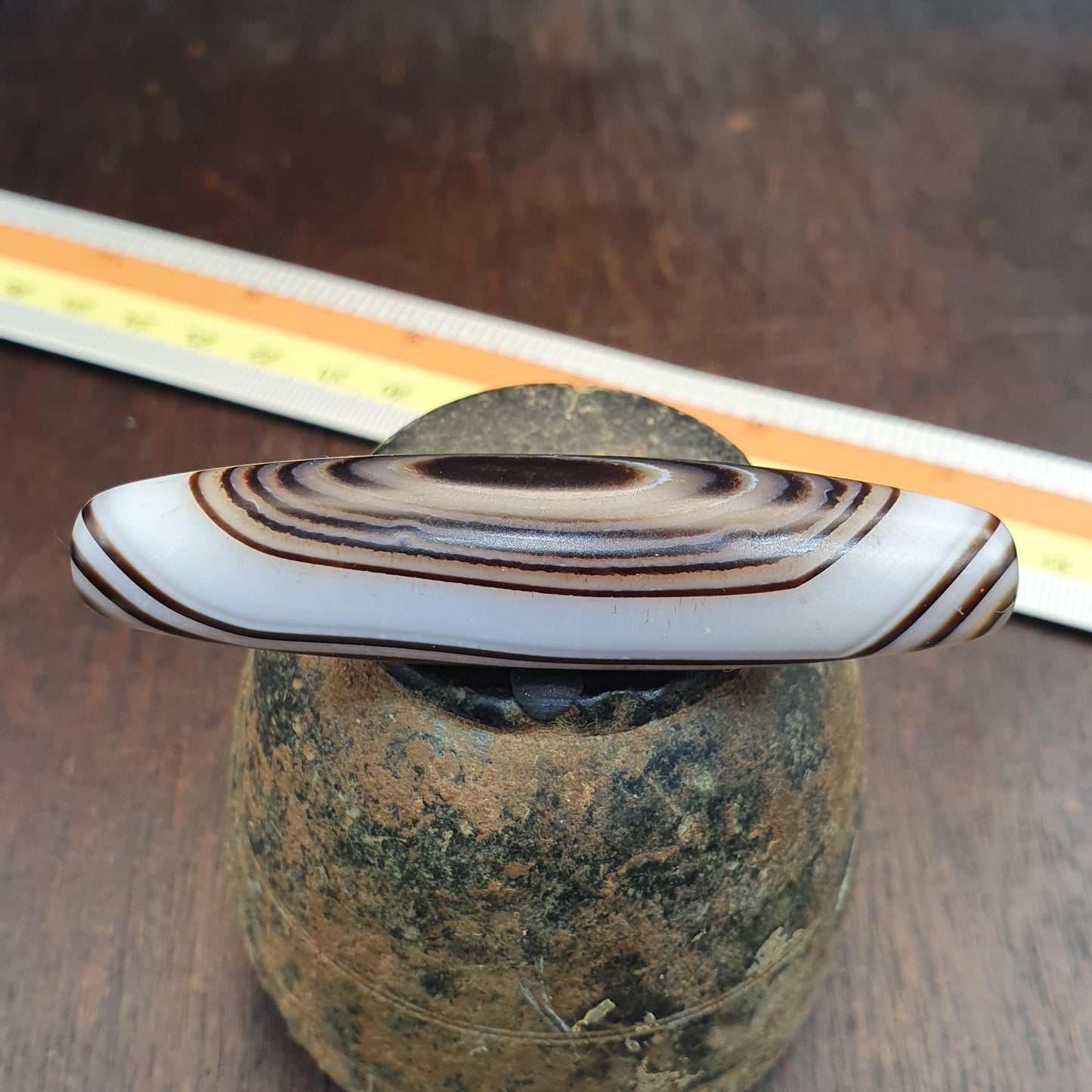 Huge Vintage old himalayan indo tibetan eye agate bead Himalayan Indo Tibetan rare Patterns pure Natural Eyes Banded Agate Amulet,