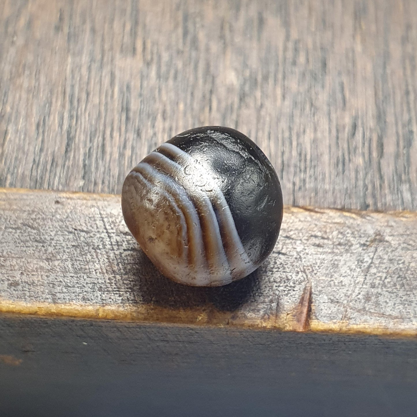 Ancient yemeni middle eastern agate natural pattern Antique agate bead amulet