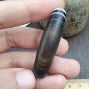 Natural Himalayan Tibetan Agate Bead 50mm Dragon Eye Pattern Banded Amulet Healing Stone Agate Beads for Meditation Malas