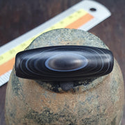 Natural Himalayan Tibetan Agate Bead 36mm Dragon Eye Pattern Banded Amulet Healing Stone Agate Beads for Meditation Malas