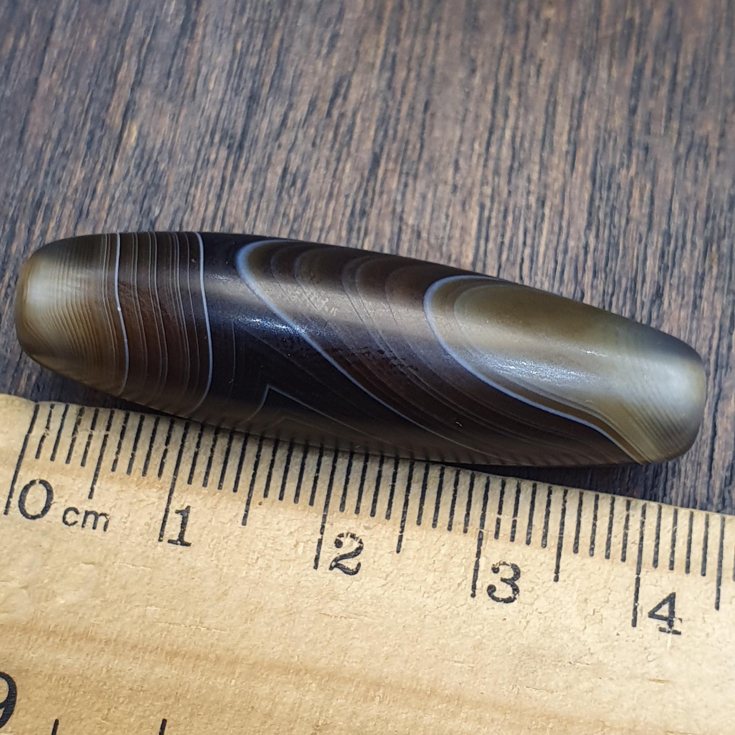 Old yemeni natural eye agate vintage middle eastern agate bead
