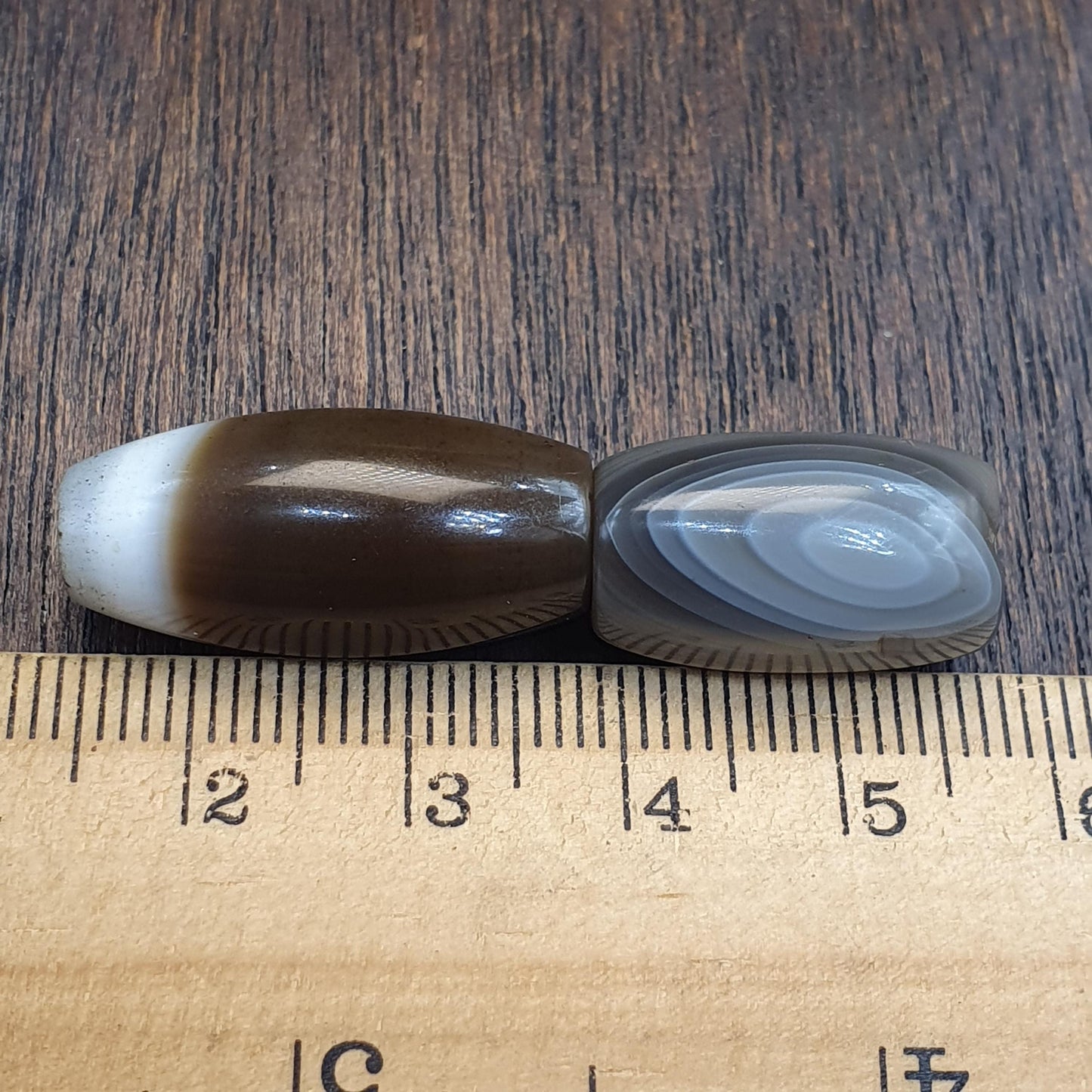 Lot 2 yemeni Agate Black Agate Beads Soleimani Agate Beads