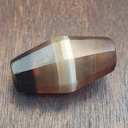 Antique Yemeni Agate Bead 42mm Ancient Banded Sulemani Large Tribal Focal Bead