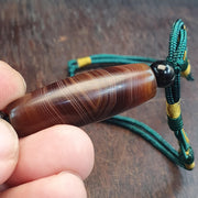 Old Himalayan Tibetan agate suleimani bead natural eye pattern agate