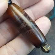 Old Himalayan Tibetan agate suleimani bead natural eye pattern agate