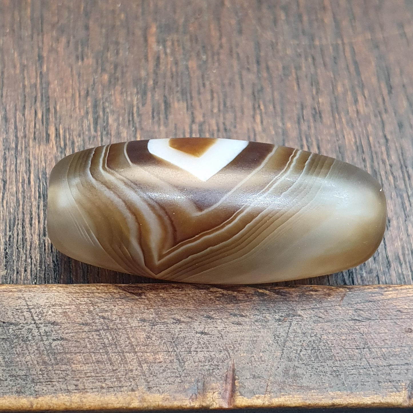 Old Himalayan Tibetan Banded Agate suleimani bead natural eye Bead Amulet